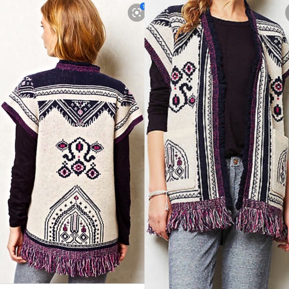 Angel of the North lamaline sweater vest boho